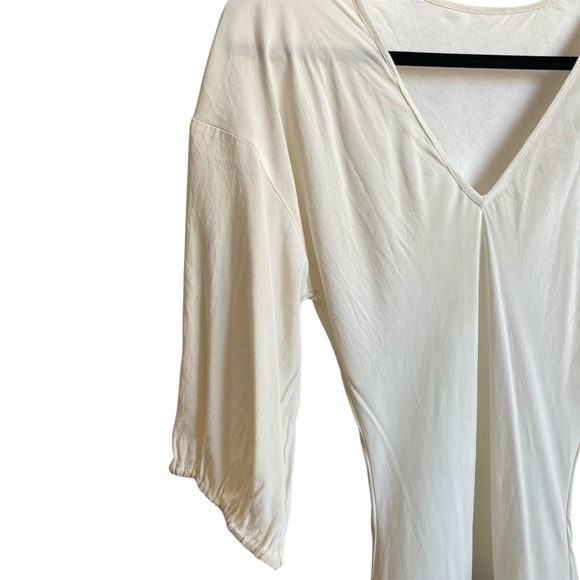 LIA KES - NEW YORK | Elegant Two-Tone Silk Dress Size 6 - Picture 4 of 11